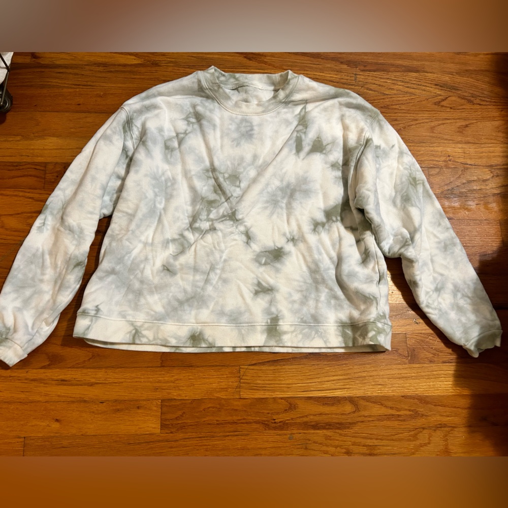 Madewell like new cropped tie dye sweatshirt XS